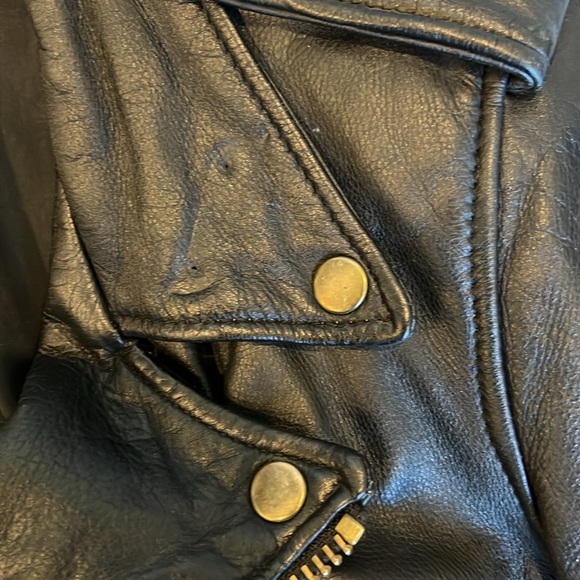 Leather motorcycle jacket vintage - Picture 4 of 11